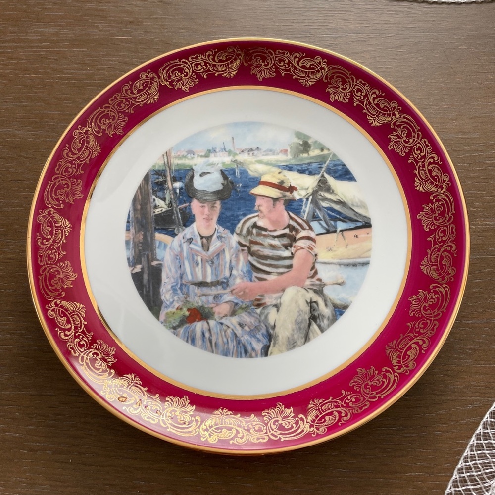 Edouard Manet L'Argenteuil Limoges France Musee des Beaux Arts 1832-1883 Plate